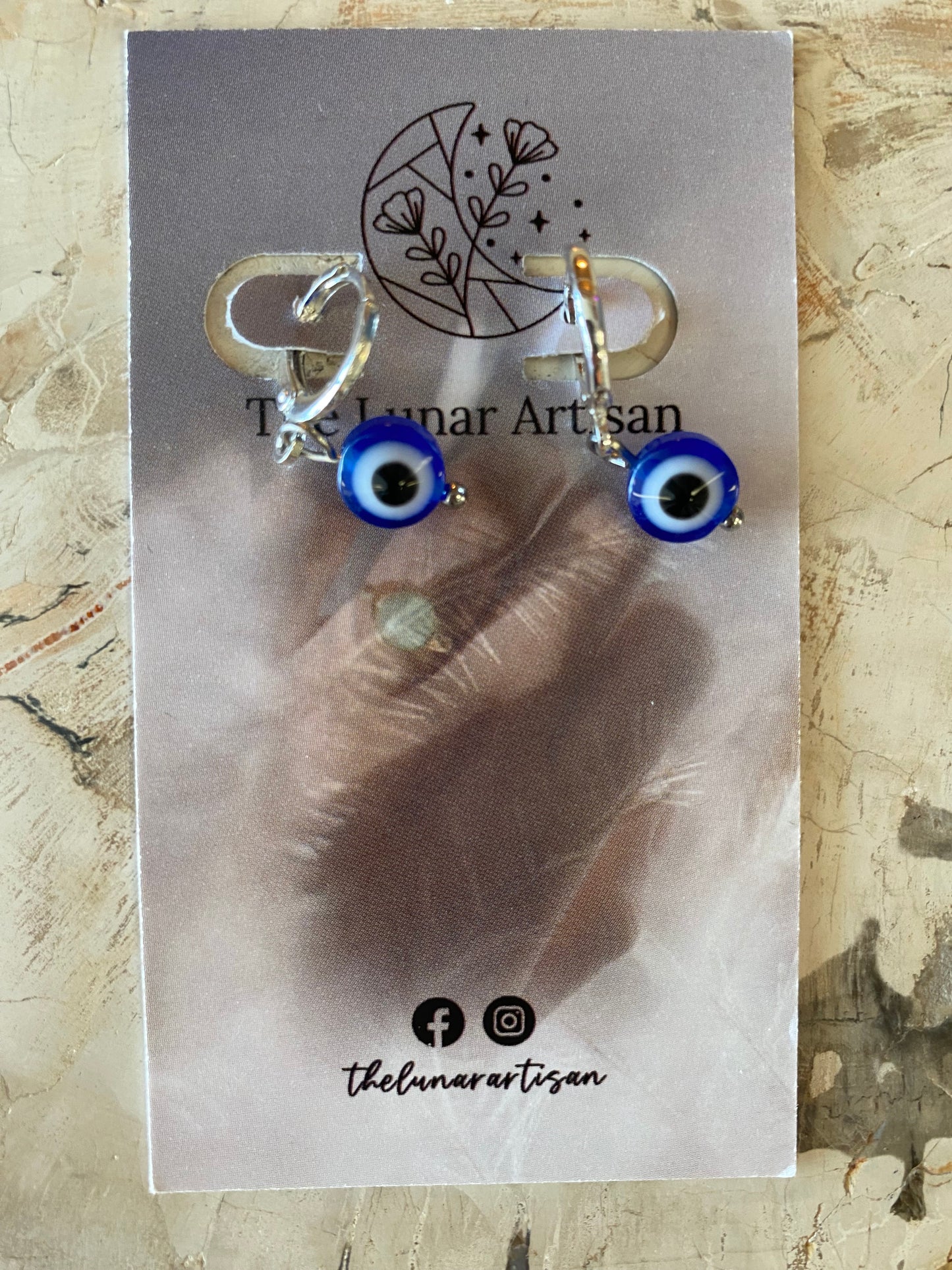 @thelunarartisan Evil eye Earrings