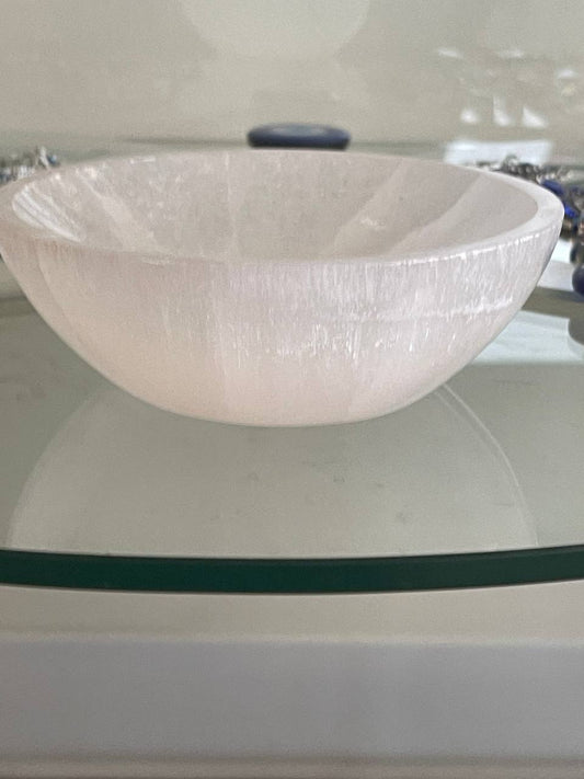 Selenite Bowl 6"