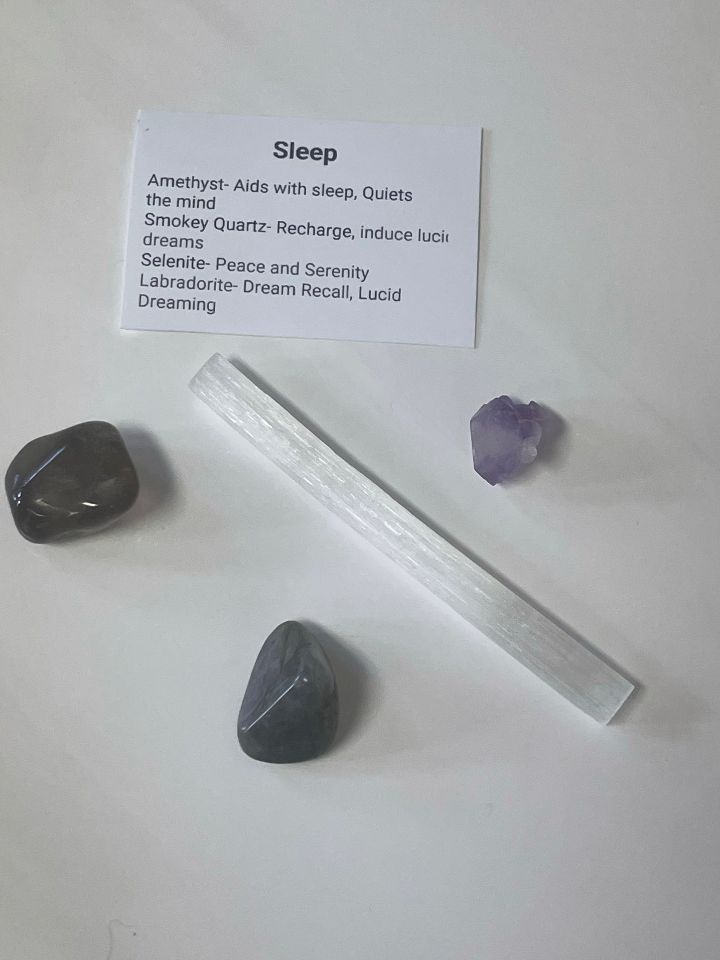 Sleep Intention Crystal Set