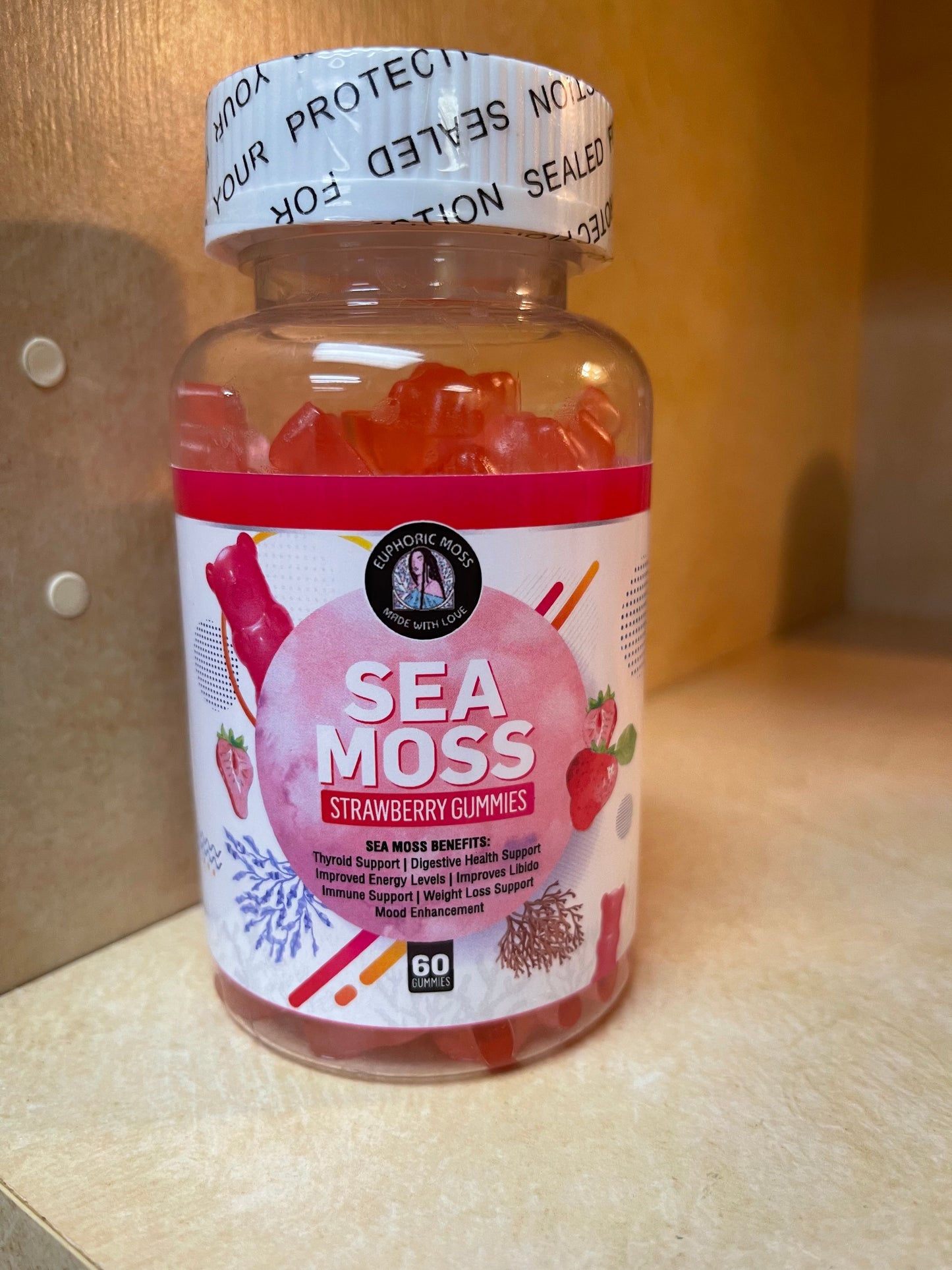 @euphoricmoss Sea Moss Gummies Strawberry